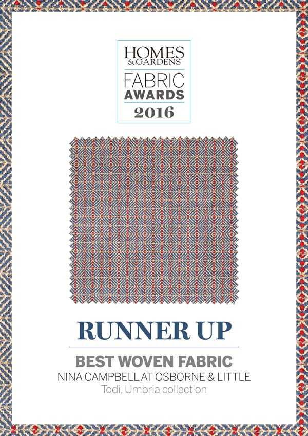 Homes & Gardens Fabric Awards 2016
